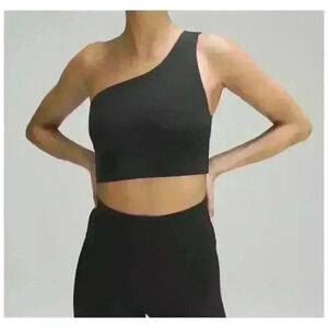 Lululemon Black‎ Align Asymmetrical Yoga Bra Women's size 6 A/B